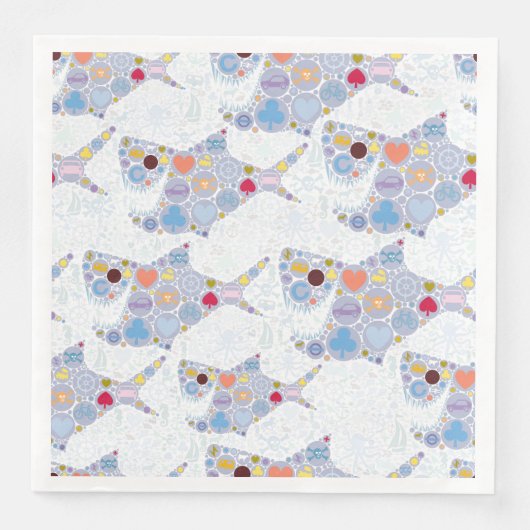 サメのナプキン (正面)