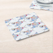 サメのネズミ スクエアペーパーコースター (アングル)