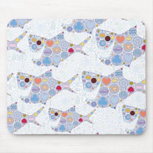 サメのネズミ マウスパッド (正面)