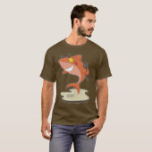 サメのハロウィン悪魔 Tシャツ (正面フル)