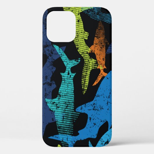 サメのパターンモダン、都市 Case-Mate iPhoneケース (裏面)