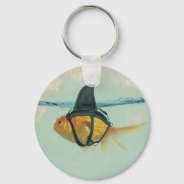 サメのヒレを持つ金魚 キーホルダー