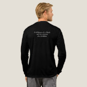 サメのヒレを持つ金魚 トライブレンドTシャツ (背面全体)