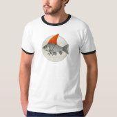 サメのヒレを持つ金魚 Tシャツ (正面)