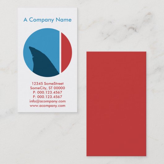 サメのヒレ サークル 名刺 (正面/裏面)