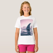 サメのヒレ パワー Tシャツ (正面フル)