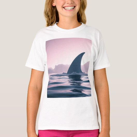 サメのヒレ パワー Tシャツ (正面)