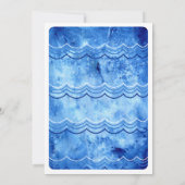 サメのプールパーティー 招待状 (裏面)