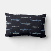 サメの侵入パターン ランバークッション (裏面)