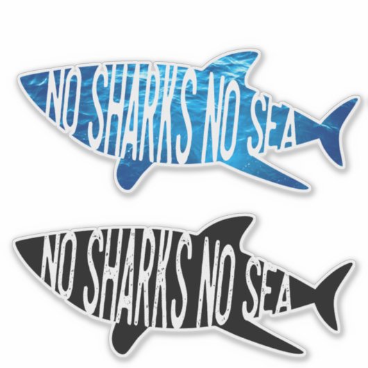 サメの保護 シール (正面)