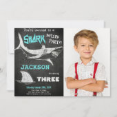 サメの写真招待状 招待状 (正面)