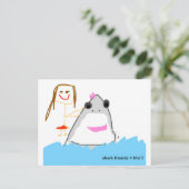 サメの友達 ポストカード (スタンド正面)