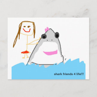 サメの友達 ポストカード