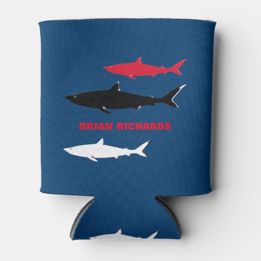 サメの名は青 缶クーラー (正面)