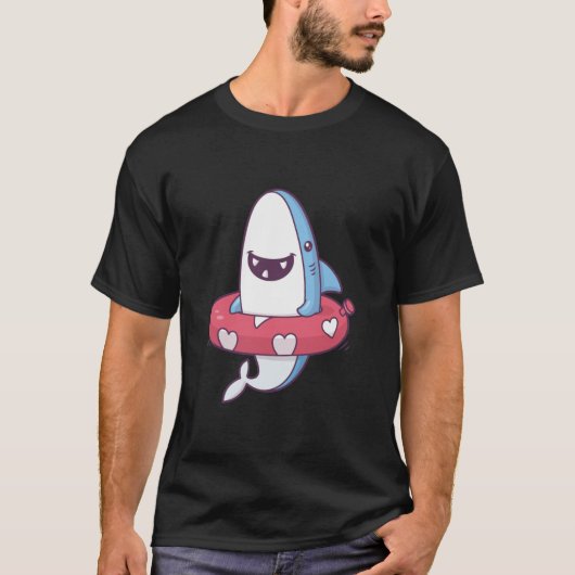 サメの夏の楽しみギフト Tシャツ (正面)
