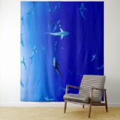 サメの学校 フォトバックドロップ タペストリー (インサイチュ)