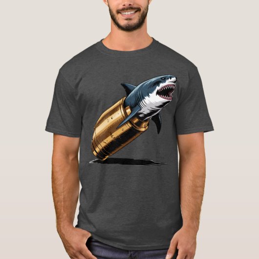 サメの弾丸 Tシャツ (正面)