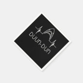 サメの心拍おもしろいサメ | Shark Lovers スタンダードカクテルナプキン (角)