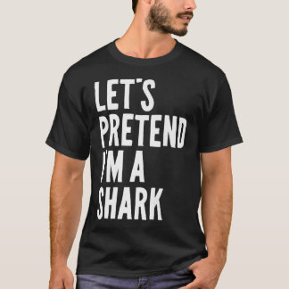 サメの怠惰なハロウィンおもしろいのコスチュウを装おう Tシャツ