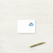 サメの攻撃 – 素晴らし波から白いサメが飛び出す ポストイット (デスク上)