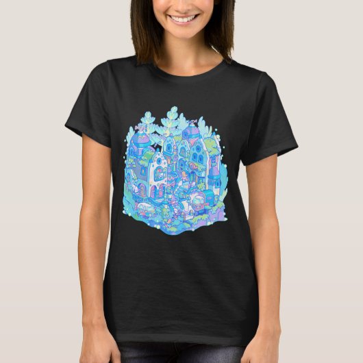 サメの村 Tシャツ (正面)