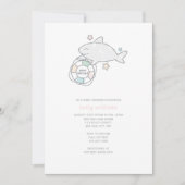 サメの歓迎 赤ちゃんシャワー 招待状 (正面)