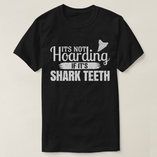 サメの歯もし化石の歯Hを持たない Tシャツ (デザイン正面)