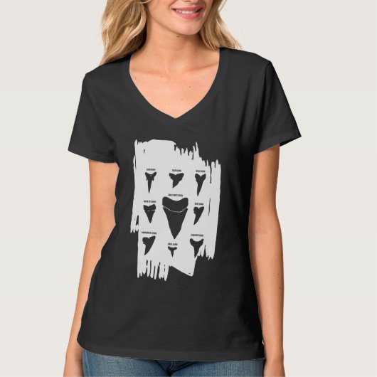 サメの歯タイプ6 Tシャツ (正面)