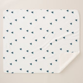 サメの注意！シェルパ毛布 シェルパブランケット (正面(横))