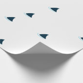 サメの注意！包装紙 ラッピングペーパー (角)