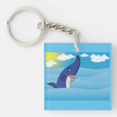 サメの海 キーホルダー (正面)