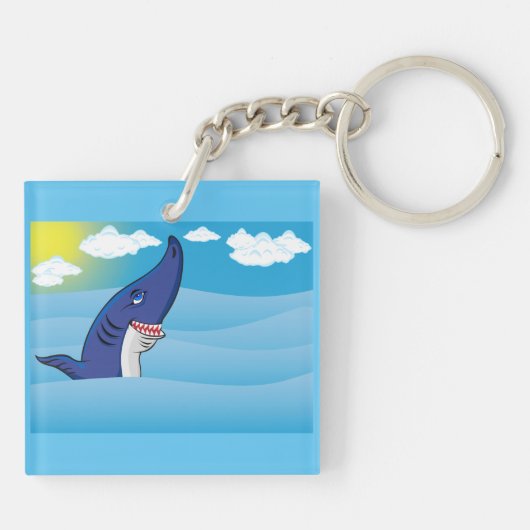サメの海 キーホルダー (裏面)
