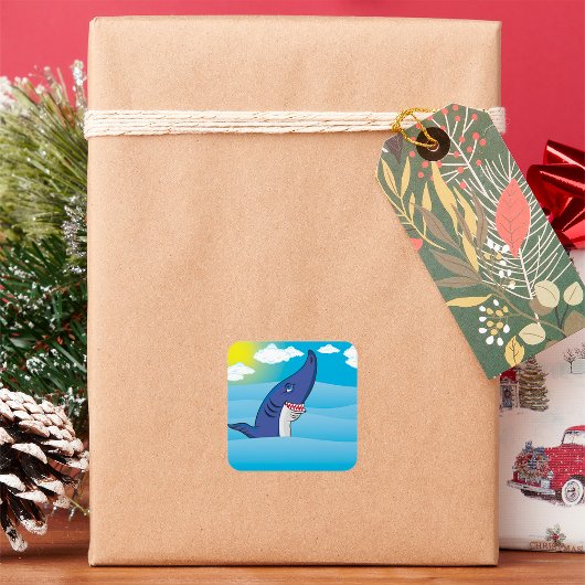 サメの海 スクエアシール