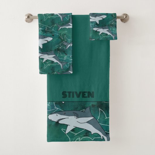 サメの海。 バスタオルセット (インサイチュ)