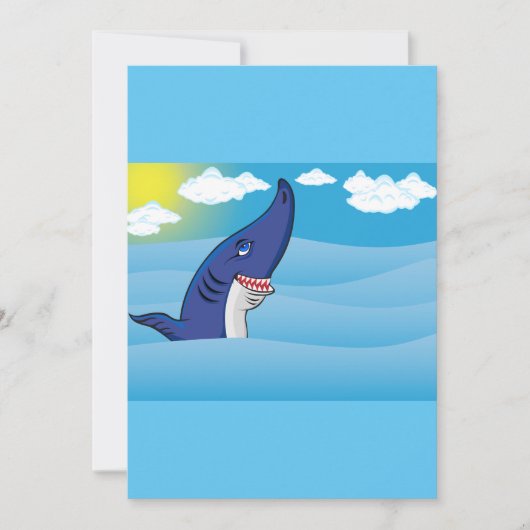 サメの海 招待状 (正面)