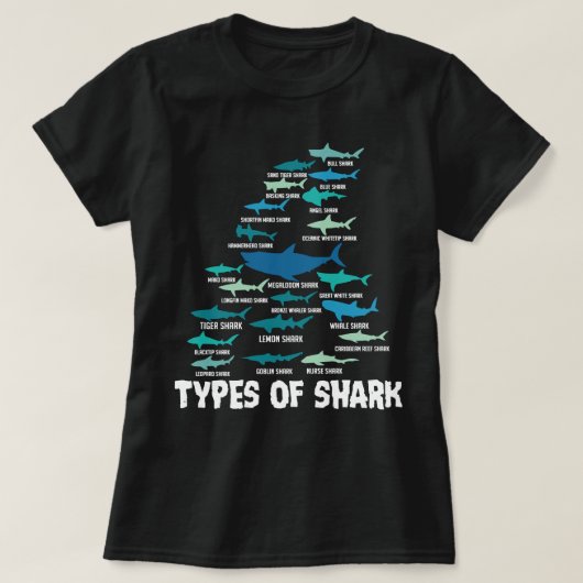 サメの種類メガロドン白素晴らしナースサメP Tシャツ (デザイン正面)