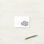 サメの群れと泳ぐスキューバダイバー ポストイット (デスク上)