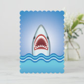 サメの襲撃ダイブクラブイベントまたは船上パーティ 招待状 (スタンド正面)