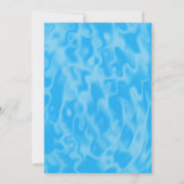 サメの襲撃プールパーティー招待状 招待状 (裏面)