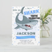 サメの誕生日招待状 招待状 (スタンド正面)