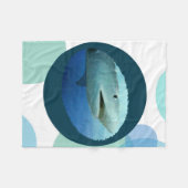 サメの輪 フリースブランケット (正面(横))