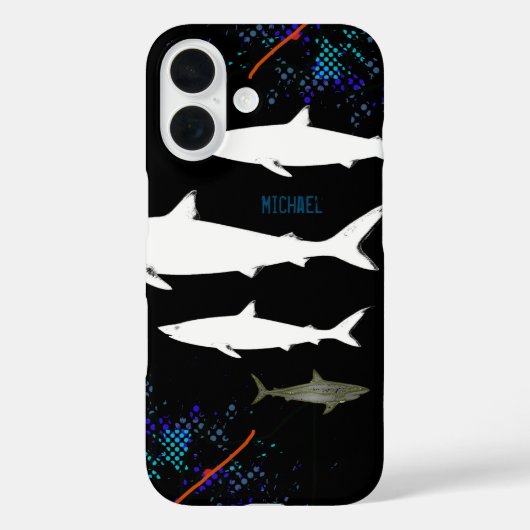 サメの野生の海の動物 Case-Mate iPhoneケース (裏面)