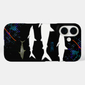 サメの野生の海の動物 Case-Mate iPhoneケース (裏面 (横))