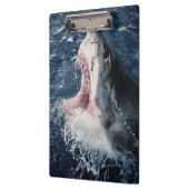 サメの高揚口が開いている クリップボード (左)