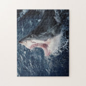 サメの高揚口が開いている ジグソーパズル (縦)