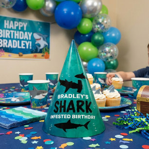 サメはどんな年齢の誕生日 パーティーハット