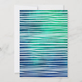 サメは年齢に関係なく誕生日パーティーを開催 招待状 (裏面)