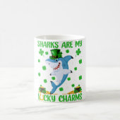 サメは私の幸運なチャームシャークセント コーヒーマグカップ (中央)