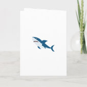 サメをテーマにしたサマープール誕生日パーティー 招待状 (裏面)