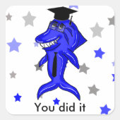 サメを卒業した スクエアシール (正面)